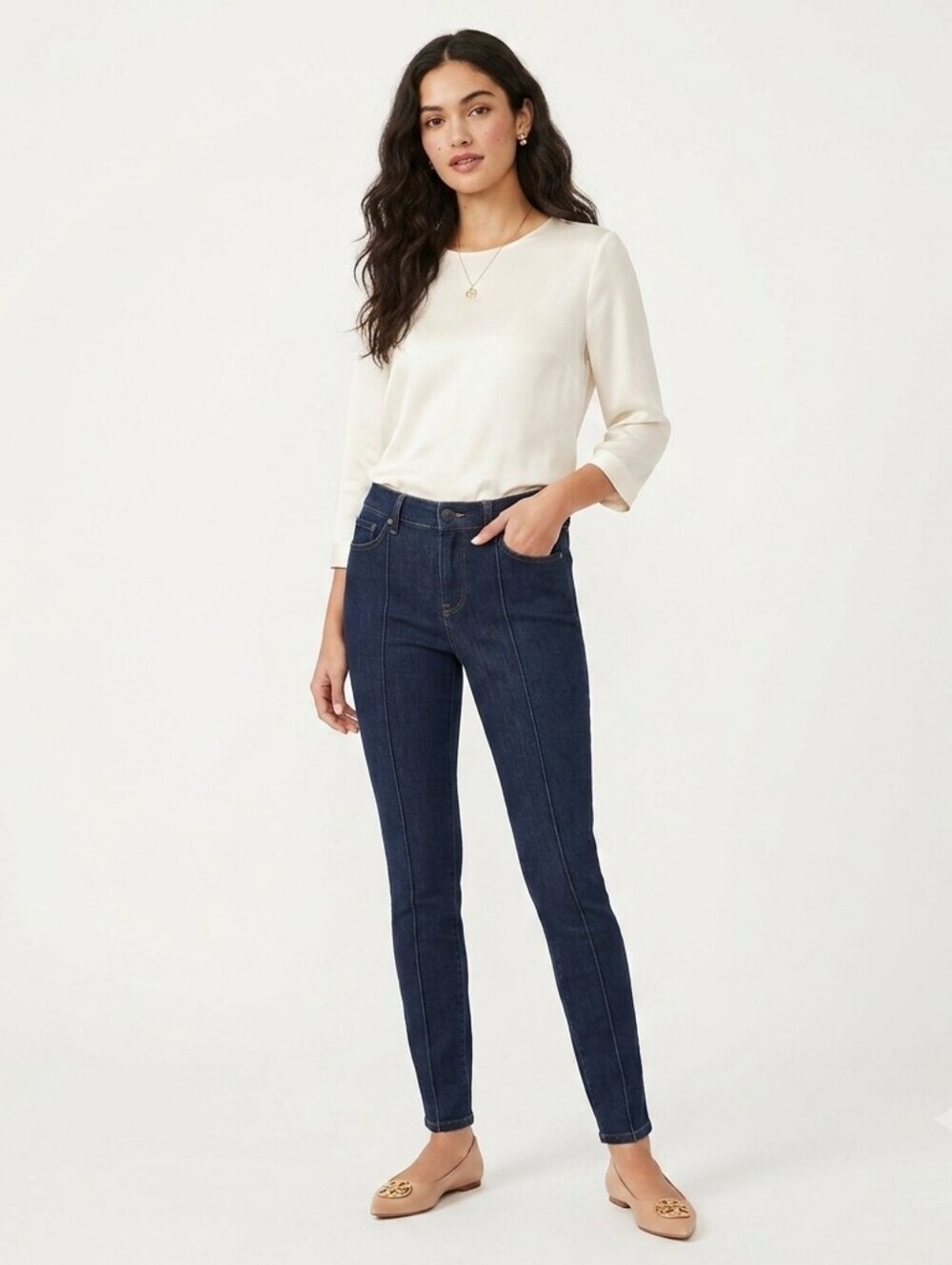 Tory Burch Denim Leggings Dark Wash Super Skinny Jeans - Size 28